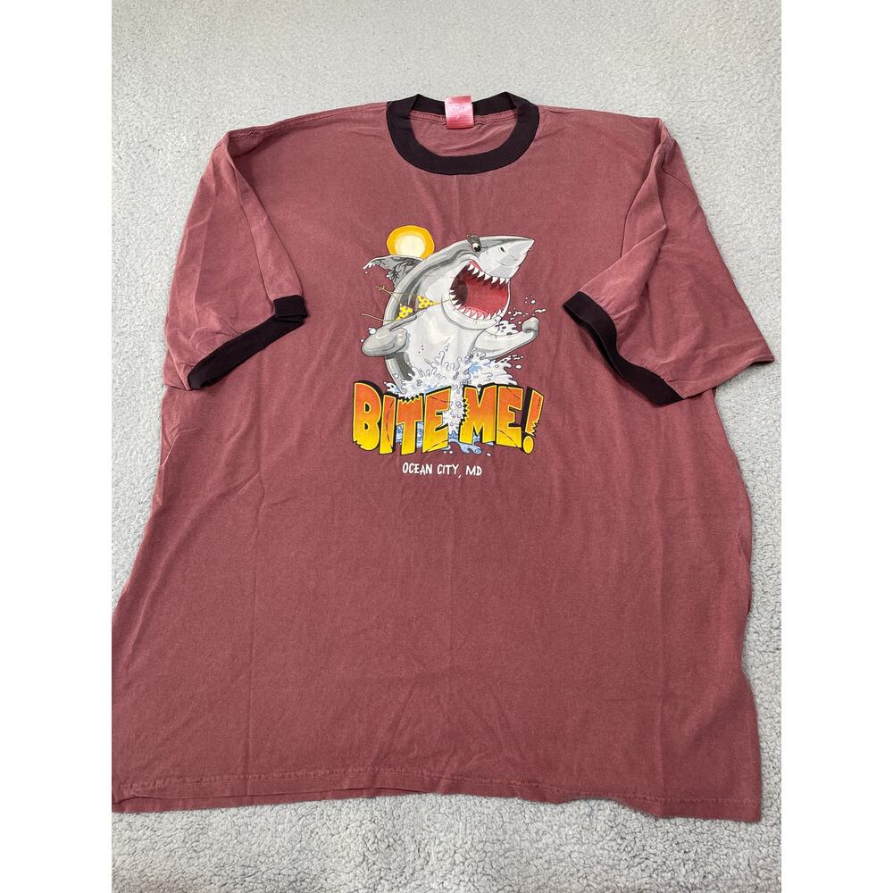Chroma Zone Bite Me Ocean City MD Graphic T-Shirt Mens Size XXL